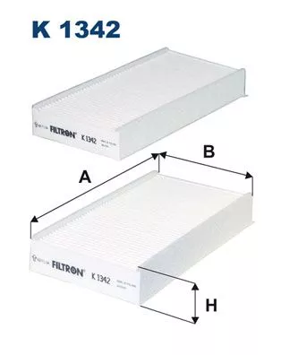 Filter, cabin air FILTRON K 1342-2x)