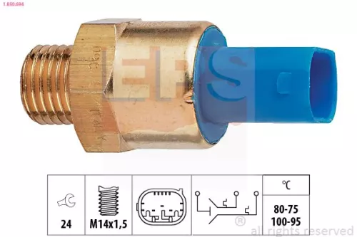 Temperature Switch, radiator fan EPS 1.850.694)