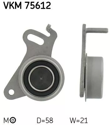 Tensioner Pulley, timing belt SKF VKM 75612)