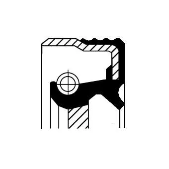 Shaft Seal, crankshaft CORTECO 12014608B)
