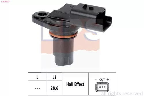 Sensor, camshaft position EPS 1.953.551)