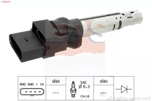 Ignition Coil EPS 1.970.434)