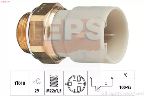Temperature Switch, radiator fan EPS 1.850.147)