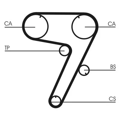 Timing Belt CONTINENTAL CTAM CT931)