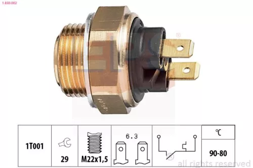 Temperature Switch, radiator fan EPS 1.850.002)