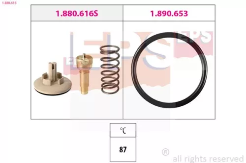 Thermostat, coolant EPS 1.880.616)