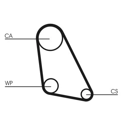 Timing Belt CONTINENTAL CTAM CT534)
