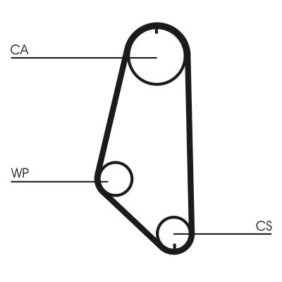Timing Belt CONTINENTAL CTAM CT720)