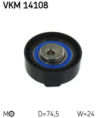 Tensioner Pulley, timing belt SKF VKM 14108)