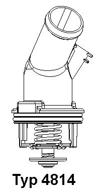 Thermostat, coolant BorgWarner (Wahler) 4814.92D)