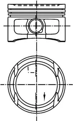Piston KOLBENSCHMIDT 99562620)