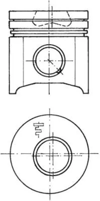 Piston KOLBENSCHMIDT 94726600)