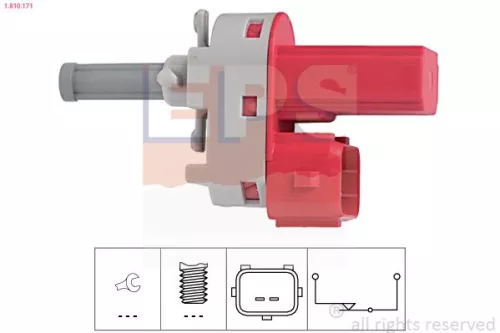 Switch, clutch control (cruise control) EPS 1.810.171)