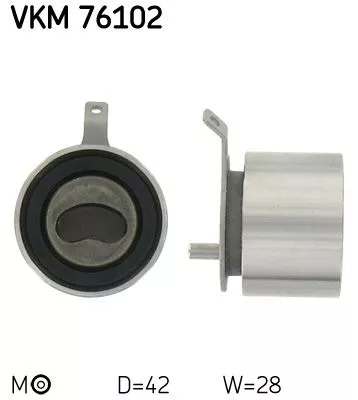 Tensioner Pulley, timing belt SKF VKM 76102)