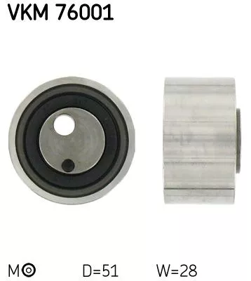 Tensioner Pulley, timing belt SKF VKM 76001)