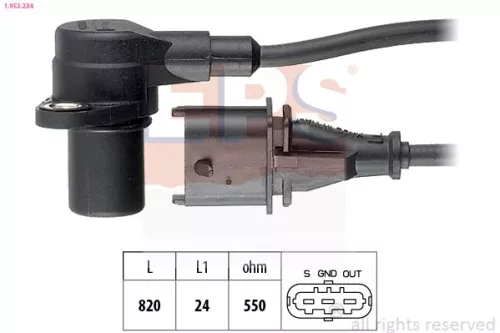 Sensor, crankshaft pulse EPS 1.953.234)