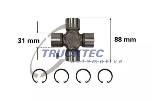 Joint, propshaft TRUCKTEC AUTOMOTIVE 02.34.012)