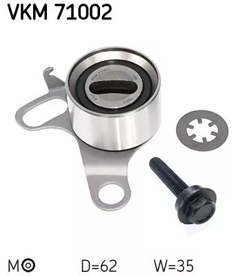 Tensioner Pulley, timing belt SKF VKM 71002)