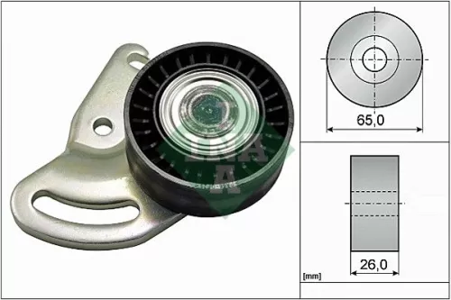 Tensioner Pulley, V-ribbed belt Schaeffler INA 531 0591 30)