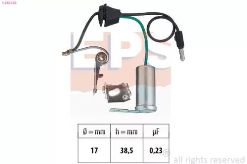 Contact Breaker, ignition distributor EPS 1.215.126)