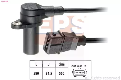 Sensor, crankshaft pulse EPS 1.953.238)
