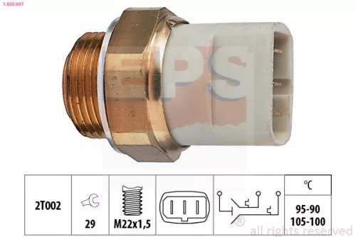 Temperature Switch, radiator fan EPS 1.850.697)