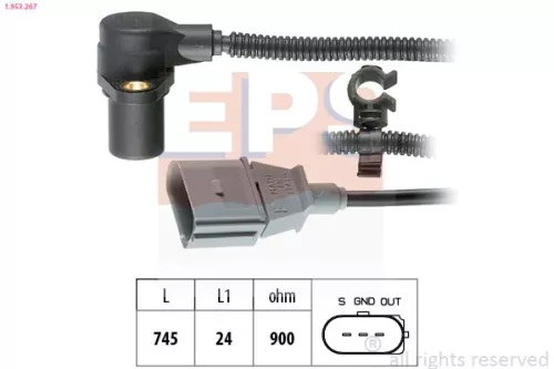 Sensor, crankshaft pulse EPS 1.953.267)