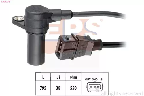 Sensor, crankshaft pulse EPS 1.953.274)