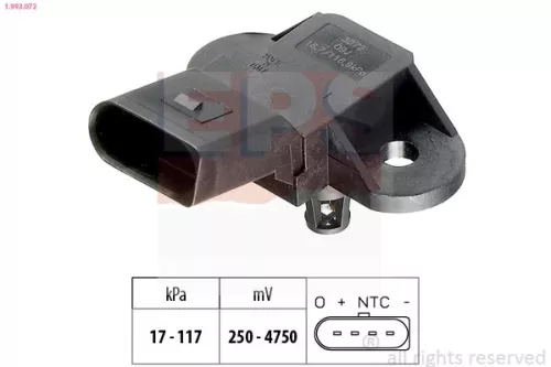 Air Pressure Sensor, altitude adaption EPS 1.993.072)