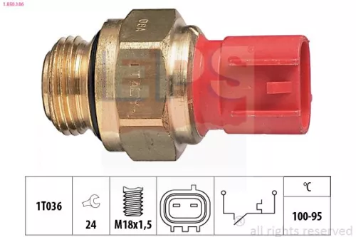 Temperature Switch, radiator fan EPS 1.850.186)