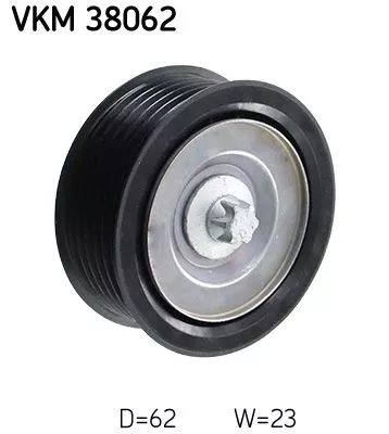 Deflection/Guide Pulley, V-ribbed belt SKF VKM 38062)