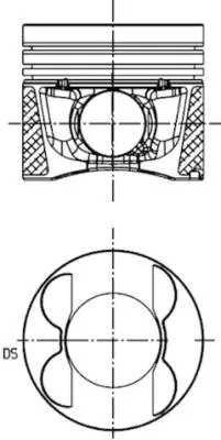 Piston KOLBENSCHMIDT 40095630)