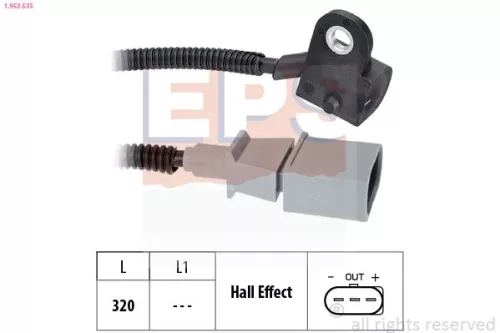 Sensor, camshaft position EPS 1.953.535)