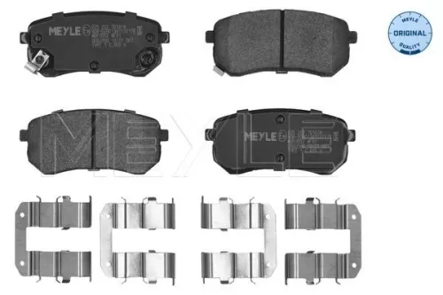Brake Pad Set, disc brake MEYLE 025 242 7614/W)