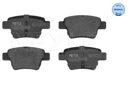 Brake Pad Set, disc brake MEYLE 025 241 5017)