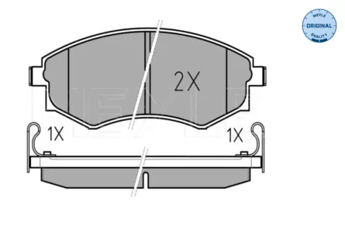 Brake Pad Set, disc brake MEYLE 025 217 2517/W)