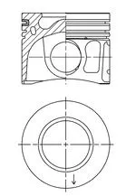 Piston KOLBENSCHMIDT 41072620)