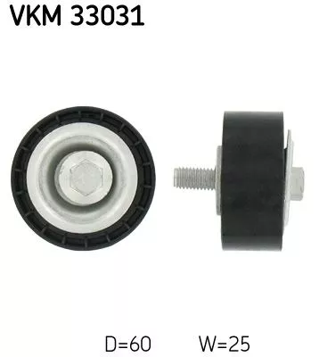 Deflection/Guide Pulley, V-ribbed belt SKF VKM 33031)