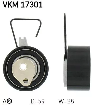 Tensioner Pulley, timing belt SKF VKM 17301)