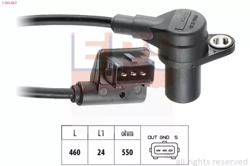 Sensor, crankshaft pulse EPS 1.953.057)