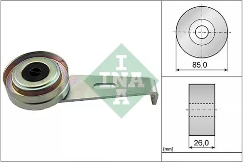 Tensioner Pulley, V-ribbed belt Schaeffler INA 531 0097 10)