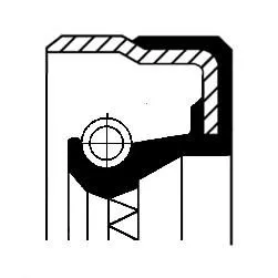 Shaft Seal, transfer case CORTECO 01035170B)
