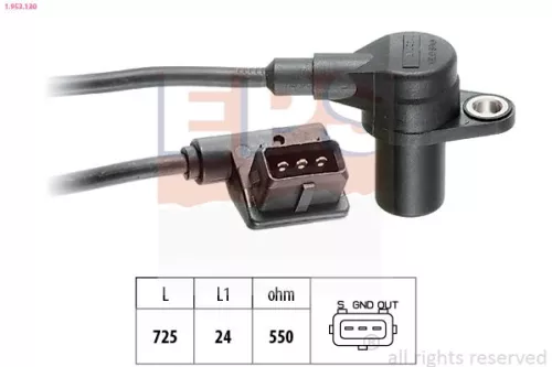 Sensor, crankshaft pulse EPS 1.953.130)