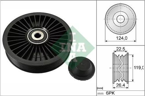 Deflection/Guide Pulley, V-ribbed belt Schaeffler INA 532 0242 10)