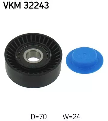 Deflection/Guide Pulley, V-ribbed belt SKF VKM 32243)