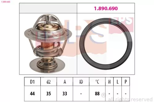 Thermostat, coolant EPS 1.880.685)