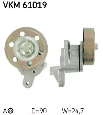 Belt Tensioner, V-ribbed belt SKF VKM 61019)