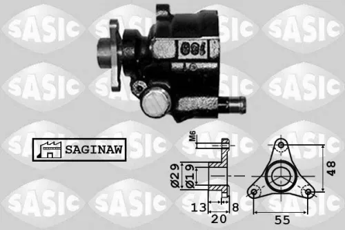 Hydraulic Pump, steering SASIC 7074001)
