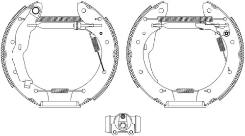 Brake Shoe Set TEXTAR 84050000)