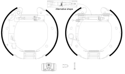 Brake Shoe Set TEXTAR 84060900)